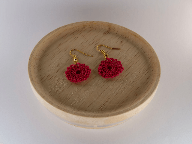 Boucles d'oreilles dorées - Rosace