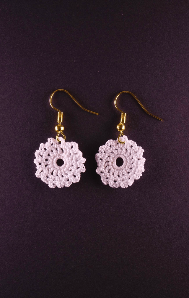 Boucles d'oreilles dorées - Rosace