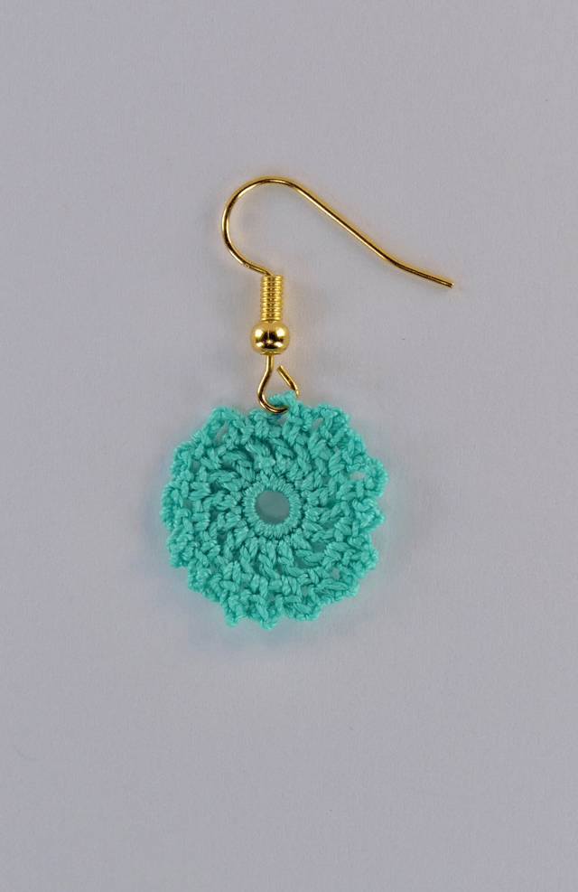 Boucles d'oreilles dorées - Rosace
